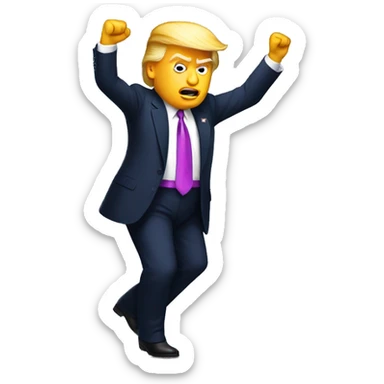 Donald trump dancing sticker