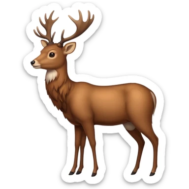 deer full body sticker