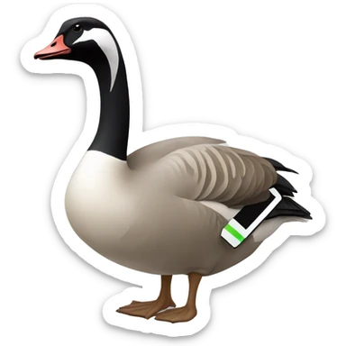 canadian goose playing xbox sticker
