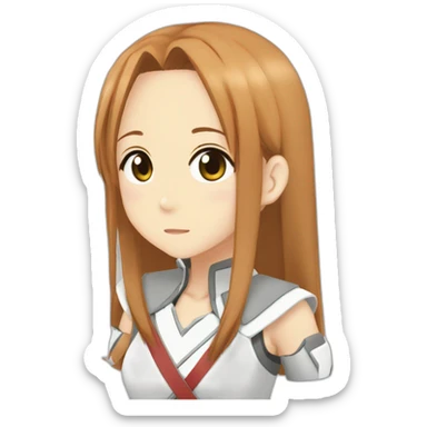 Asuna from sword art online sticker