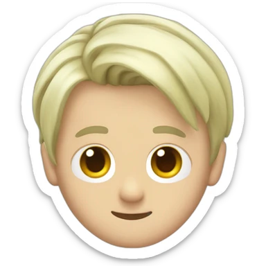 Draco Malfoy hair sticker