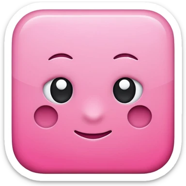 pink simple plan square sticker