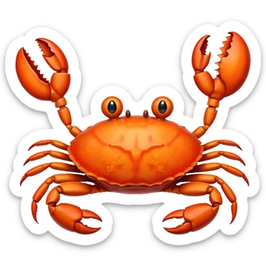 A crab with maracas sticker