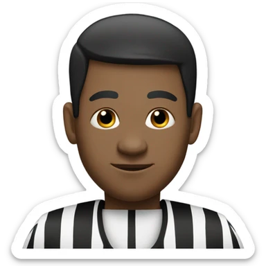 An NFL referee, but with a face of a donkey sticker