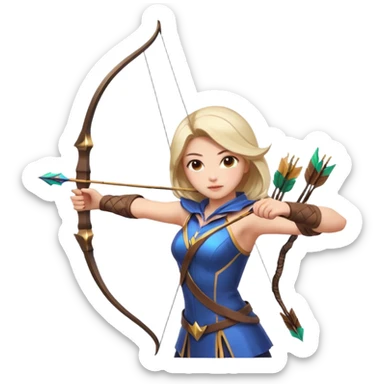 Mobile  legends  girl in icon shooting an arrow  sticker