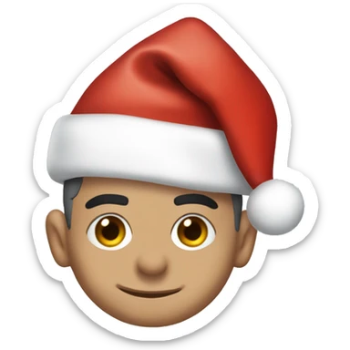 robbie williams with santa hat sticker