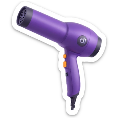 soft purple hair dryer inspired by Dyson sticker