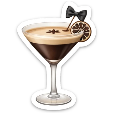 espresso martini big Black Bow  sticker