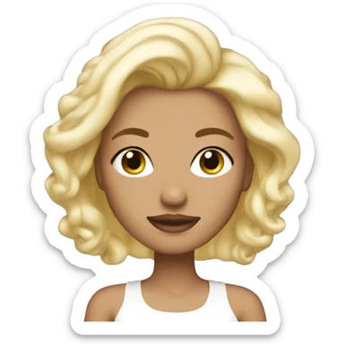 Glam Blonde sticker