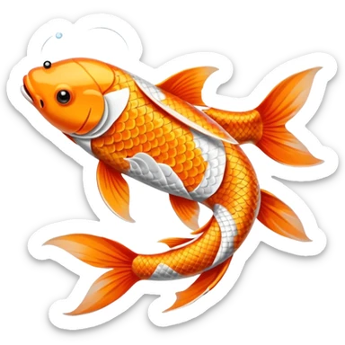 Koi fish sticker