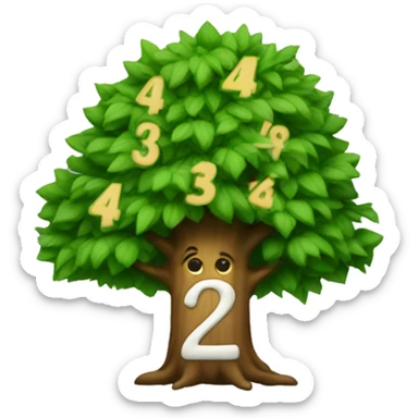 Tree with elf that has  number 48 sticker