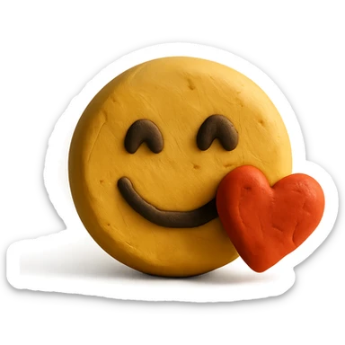 smiling face with heart sticker