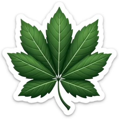 Trébol de 5 hojas blanco y negro  sticker