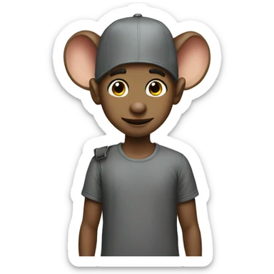 Rat boy with ipad sticker