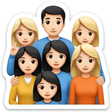 Friends written in English sticker