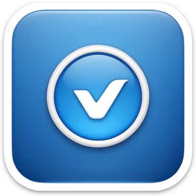 Logo certification de couleur bleu avec le symbole vrai  sticker