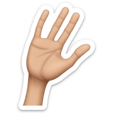 i want an emoji of a hand like this 🤟 but the middle figer is up too sticker