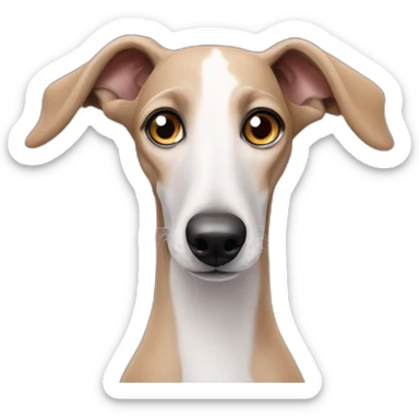 Cute eyes Galgo dog sticker