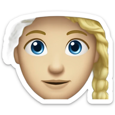 ukrainian military blonde with a beard and blue eyes sticker