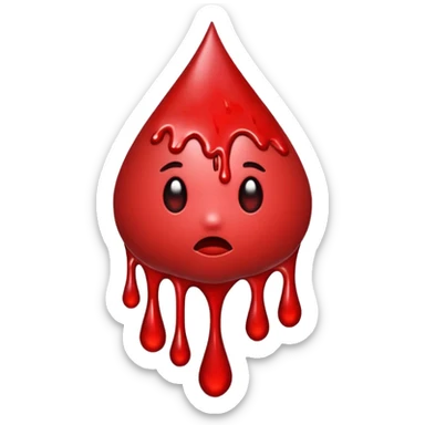 Blood came sticker