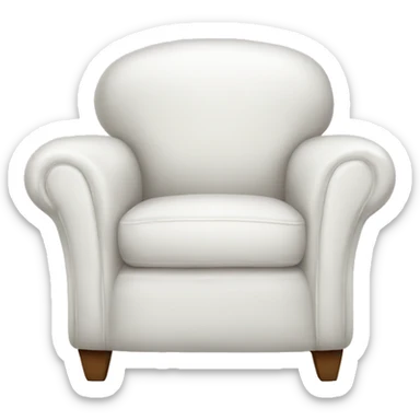 white armchair  sticker
