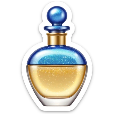 Pretty aesthetic soft beautiful gorgeous shiny sparkly glittery shimmering smooth perfume bottle  sticker