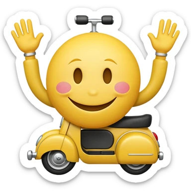 no legs, no arms just keep the smiley and make it ride the euc sticker