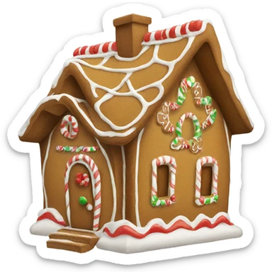 Gingerbread house sticker