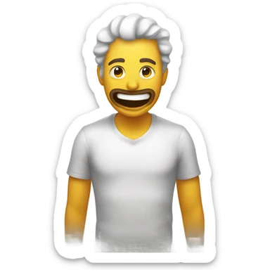 Persona feliz vomitando miel sticker