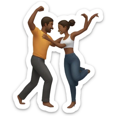 couple dancing sticker
