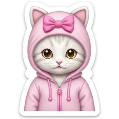 cute baby cat with a onezy sticker