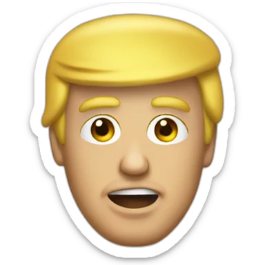 donald trump au toilet sticker