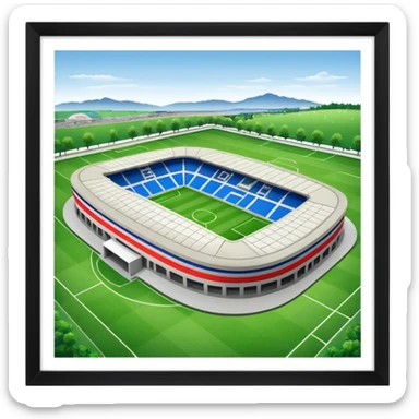 soccer stadium of fc basel in switzerland sticker