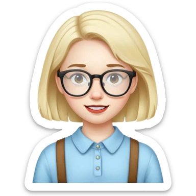 loser nerd named emily  sticker