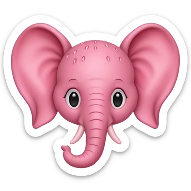 Strawberry elephant sticker