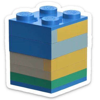 Lego block sticker