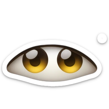 Closed eye with eyebrow touched by Index finger sticker