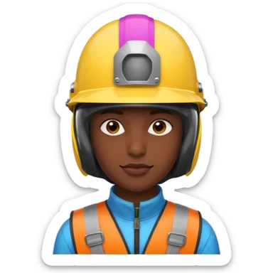 Colorful Helmeted Traveler sticker