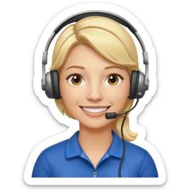 women football coach with blonde hair sticker