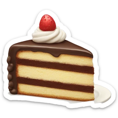 Slice of cake sticker