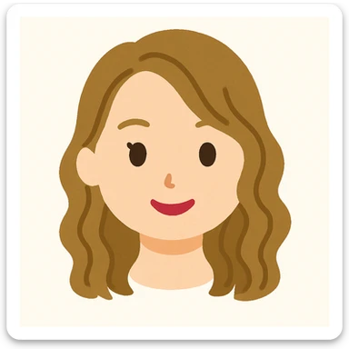 Remove the neck completely so only the head remains, keep the Irasutoya style with soft colors, round features, and a friendly expression. Maintain the original style's gentle and simple aesthetic. sticker