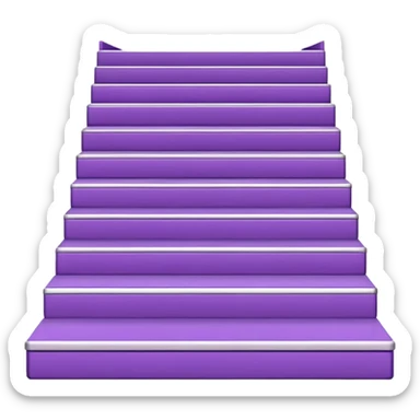 42-foot purple steps in floor map with lines sticker