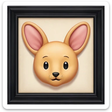 Room with ears all over the walls sticker