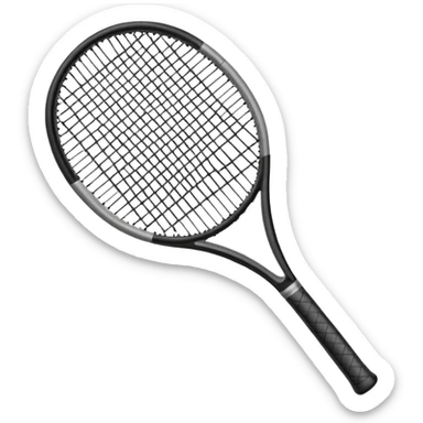 modern tennis racquet sticker