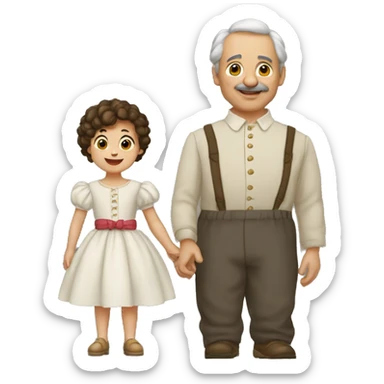 Génère Allan et poupette  sticker