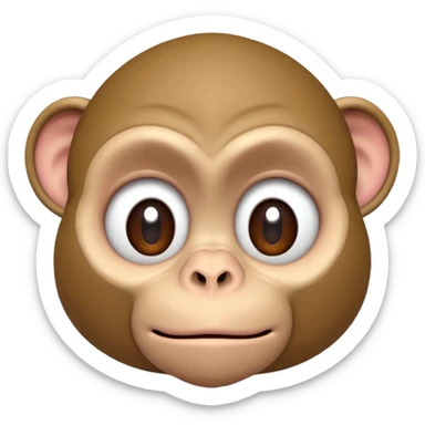 upset monkey rolling eyes looking up 🙄 sticker
