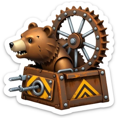 bear trap sticker