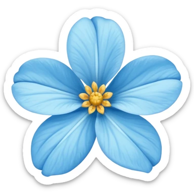 Flor del pensamiento celeste sticker