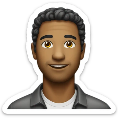 Brazilian man in United States sticker