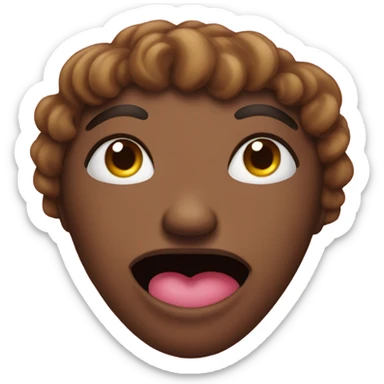 A Poop with makeup sticker